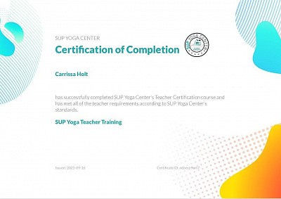 SUP Yoga Certification